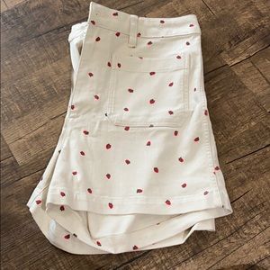 Madewell Emmett short in fresh strawberry